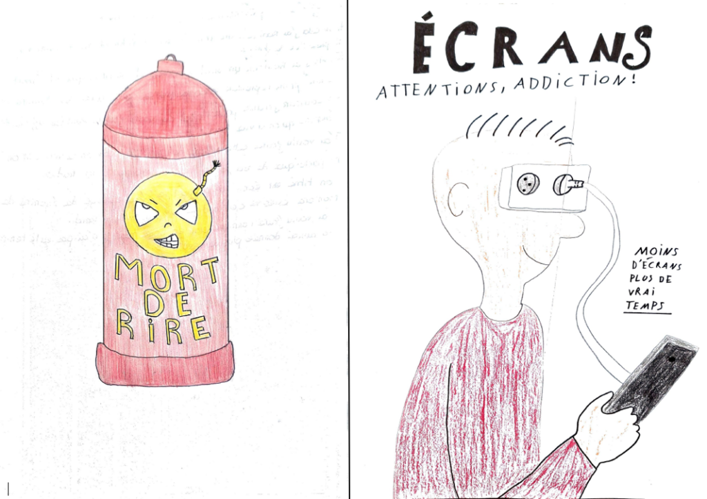 Organisation Bal de Promo 3 2 dessins affiches addictions